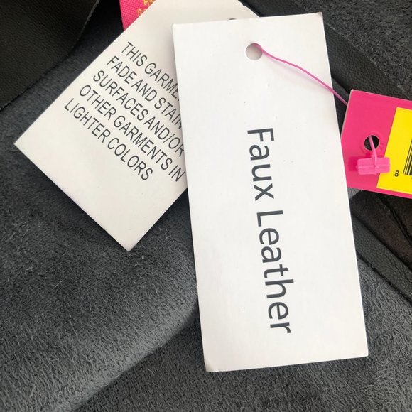 Catherine Malandrino Brown Faux Leather and Suede Skirt 12 - Picture 9 of 9